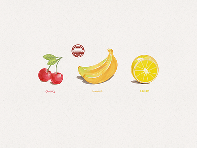 🥗 Fruits Illustration 3 branding calligraphy font family handwritten illustration logo typeface typography