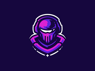 Space Warrior Mascot Logo (Up for sale) astronaut astronaut logo gamer gamer logo mascot mascot logo soldier logo space space logo star warrior
