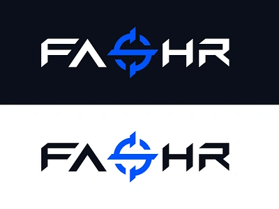 FASHR Logo Design clean crosshair esports esportslogo gaming logo design logodesign scope text text logo wordmark