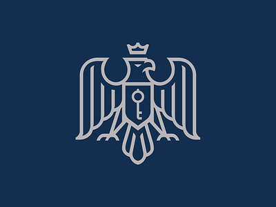 Eagle Logo Design bird crown eagle eagle logo falcon key majesty royal shield