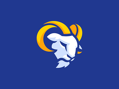 LA Rams Logo esports icon logo mascot mascot logo nfl ram rams sheep sport sports sports logo
