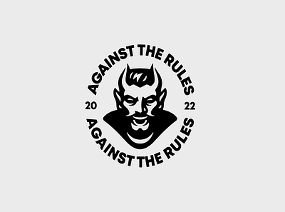 Against The Rules Logo Design V2 branding design devil devil logo devil mascot evil illustration logo mascot mascot logo satan satan logo satan mascot vector