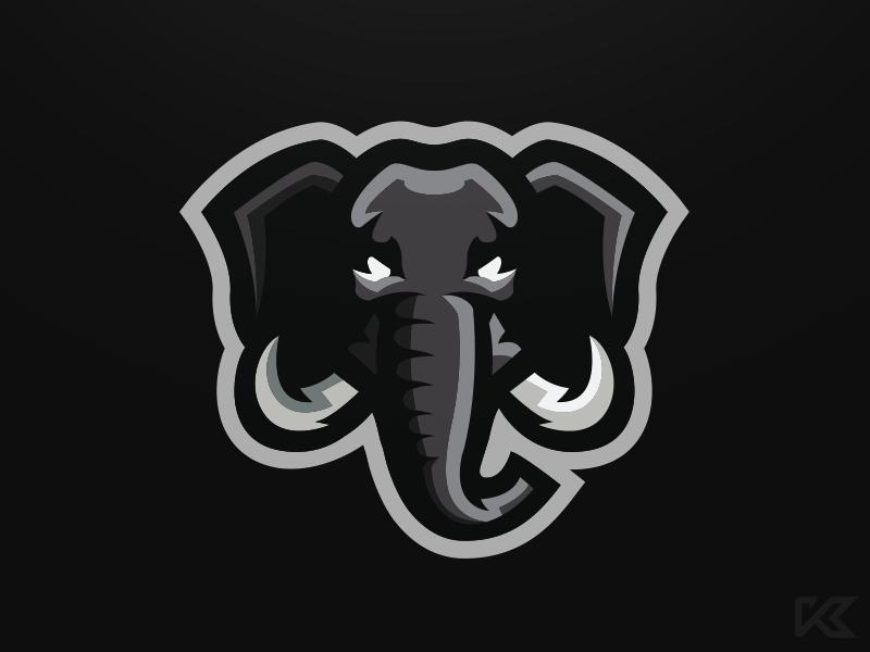 Elephant Mascot Logo - Crunchy Logo