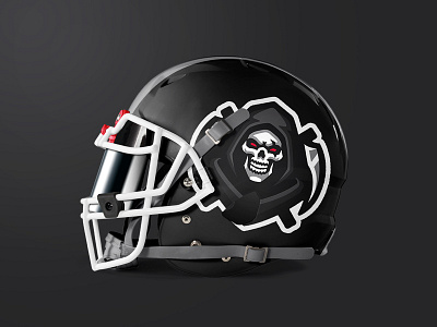 Grim Reaper Mascot Logo - Football Helmet football grim grim reaper helmet logo mascot mascot logo