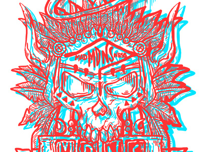 MDNS Totems 3d asura illustration mdns skull totems tribe