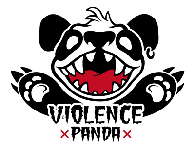 VIOLENCE PANDA asura black chinese graphic illustration panda violence white