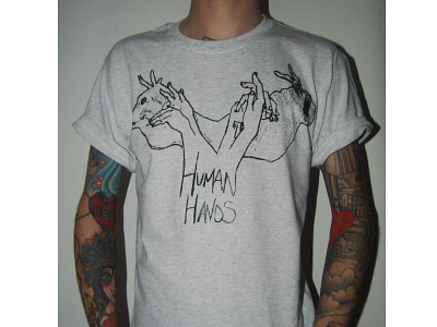 Human Hands t-shirts design drawing graphic design hand drawn hands illustration screenprint screenprinted shadow puppets t shirt t shirt tshirt