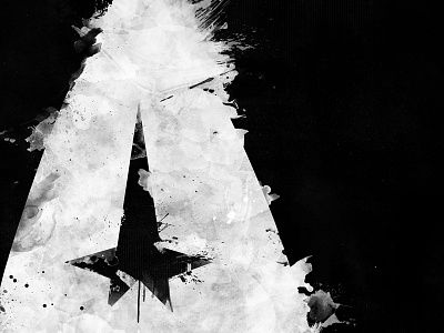 Into Darkness black illustration logo movie painterly scifi star trek starfleet white