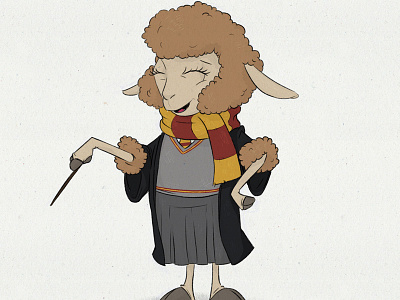Hermione Grainger character design harry potter illustration lamb wizard