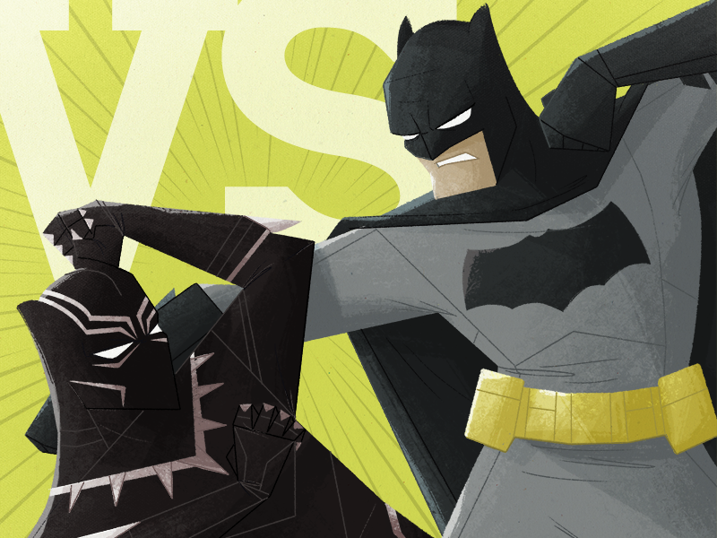 Batman vs Black Panther by Dane Draws on Dribbble