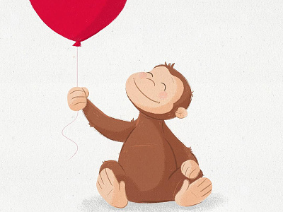 Curious George character design curious george drawing illustration monkey sketch