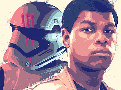 Finn, Star Wars drawing finn first order illustration portrait star wars stormtrooper the force awakens