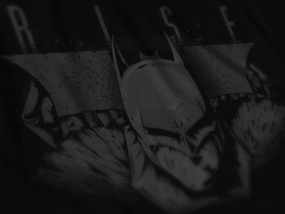 Rise and Shine batman comic dark design illustration knight shirt