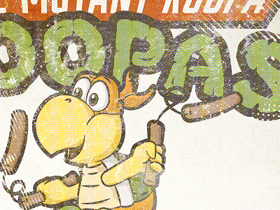 TMKT art design illustration koopa troopa mutant ninjas teenage turtles