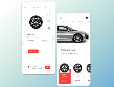 That Part app application branding car design designer figma illustration landingpage mobile mobileapp ui uidesigner uiux ux vector