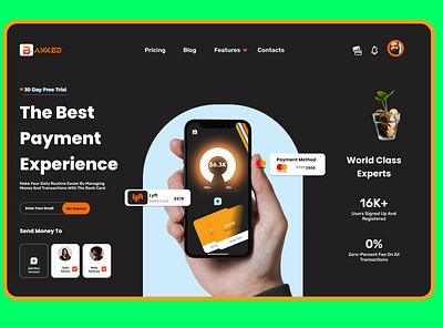 BANKED web/App Design concept app brandidentity branding design figma illustration landing page logo typography ui user interface ux vector visualidentity website