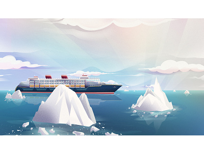 ıce ıce blue glacier illustration ocean ship stillframe vector ıce ıceberg