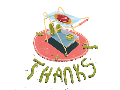 thanks artsy brush cactus car design food illustration light meat stillframe vector