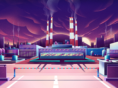 factory 2 animation art concept design factory illustration stillframe vector