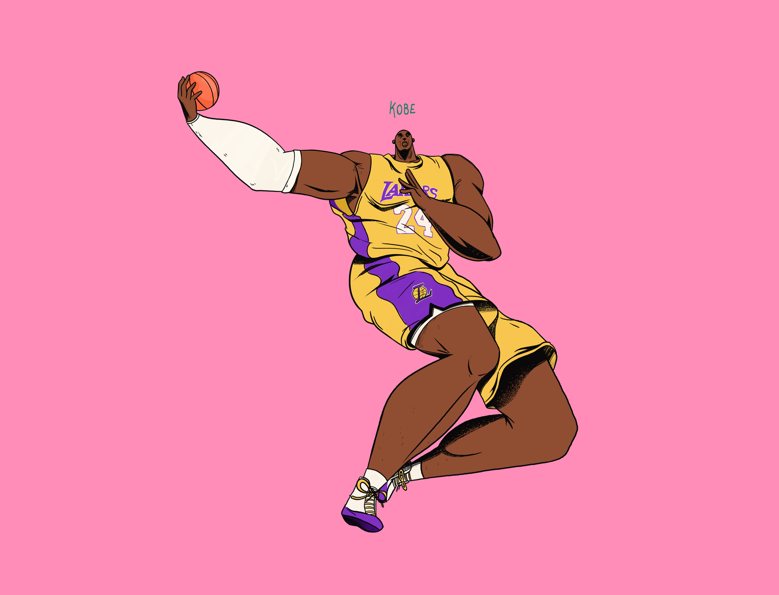 Kobe bryant concept conceptart design artsy characterdesign artwork nba sports stillframe la lakers illustration vector kobebryant