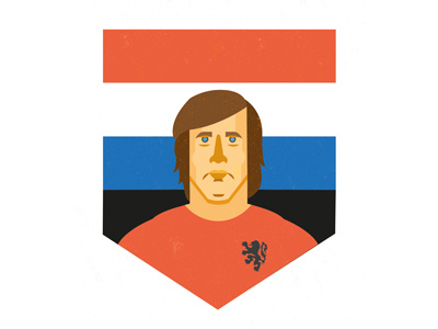 Johan Cruijff - The flying Dutchman best calcio cruijf flat football holland illustration legend orange portrait soccer tribute