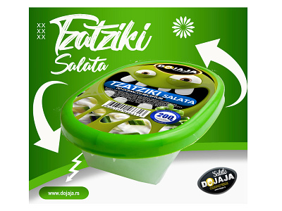 TZATZIKI SALATA 200g branding design logo