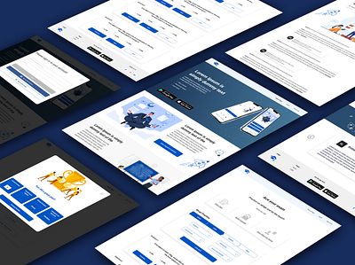 Laerning App animation design ui ux web desing