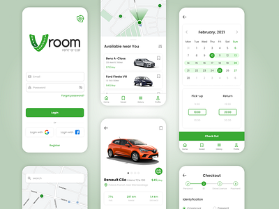 Rental Car Mobile App - Vroom