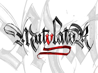 Mutylator calligraffiti calligrafia calligraphy gothic letters lettering modern calligraphy typography writing