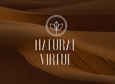 Natural virtue adobe beauty branding cosmetic design graphic design icon logo logofolio mockup natural vector visual woman