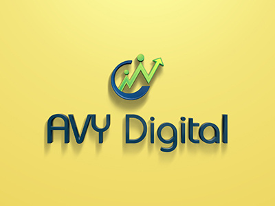 AVY logo 3d 3d logo avy digital forex illustrator logo market photoshop vector