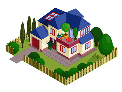 Isometry. House adobe illustrator illustration illustrator isometry vector