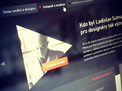 Institute of Art design ladislav sutnar web webdesign