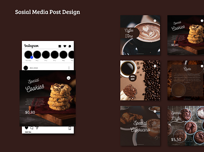 Template Coffee of Bar Branding branding coffee graphic design instagrampost