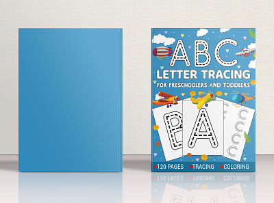 ABC Letter Tracing Book Cover Design abc activitybook amazon amazon kdp amazon kdp book design book cover cover design design graphic design interior kdp kids kindle letter tracing