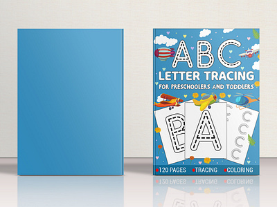 ABC Letter Tracing Book Cover Design abc activitybook amazon amazon kdp amazon kdp book design book cover cover design design graphic design interior kdp kids kindle letter tracing