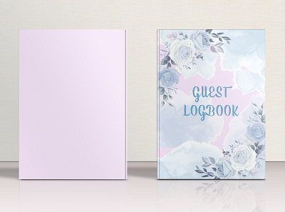 Guest Logbook for Amazon KDP activitybook amazon kdp amazon kdp book design book cover book cover design coloring book design ebook floral flower graphic design guest book illustration kdp kdp book cover kindle logbook logo publishing