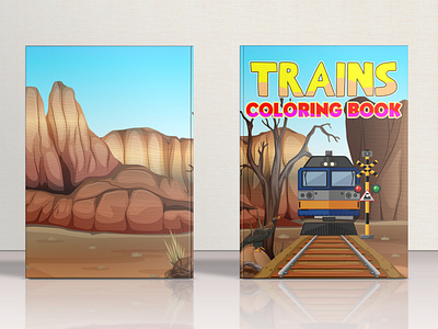 Trains Coloring Book