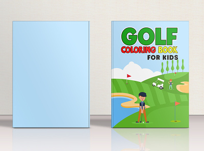Coloring Book Cover Design activitybook amazon kdp amazon kdp book design book cover book cover design coloring book design ebook golf golf coloring book graphic design illustration illustrator kdp kdp book cover design kdp low content book kindle logo low content book photoshop