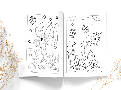 Do kids coloring book cover, children book interior design for kdp by  Shahin8685