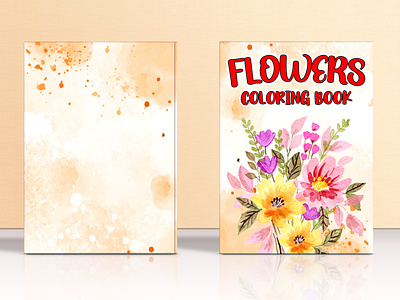 Flowers Coloring Book activitybook adults coloring amazon kdp amazon kdp book design book cover book cover design branding coloring book coloring book cover design ebook ebook cover ebook design graphic design kdp kdp book cover kdp book design paperback paperback cover design self publishing