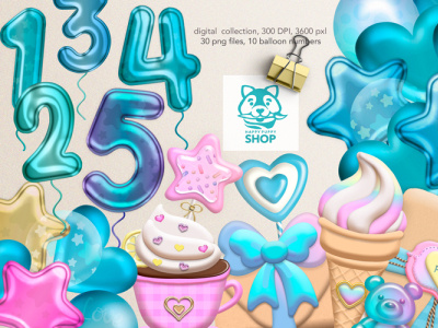 Birthday clipart balloon numbers birthday balloons birthday clipart candy clipart graphic design happy birthday sweets and candy png