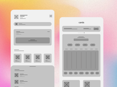 Financial Management App WireFrame app design graphic design ui ux wireframe