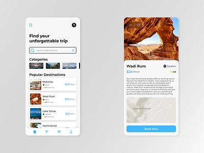 Travel Finder by Marko Tosic on Dribbble