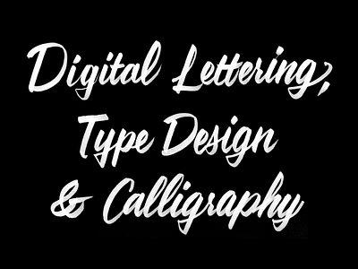 Cover for printed portfolio calligraphy cover handlettering