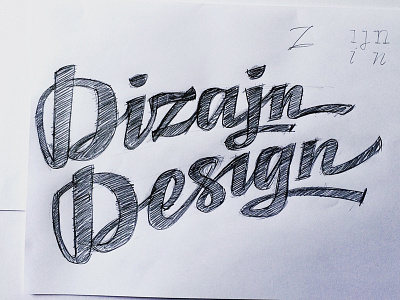 Dizajndesign logo sketch