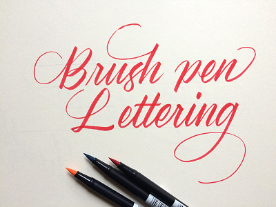 Brush Pen Calligraphy brushpen cover workshop