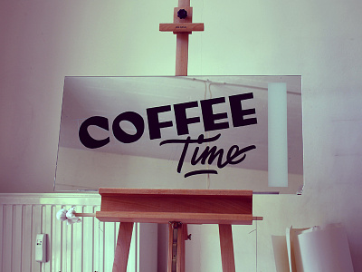 Coffee Time Sign Painting