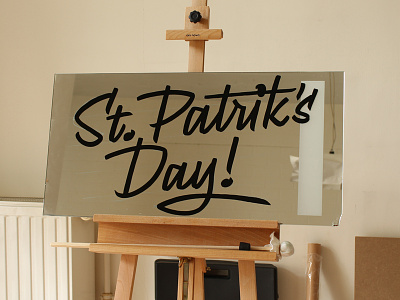 St Patriks Day – Sign Painting script signpainting signwriting