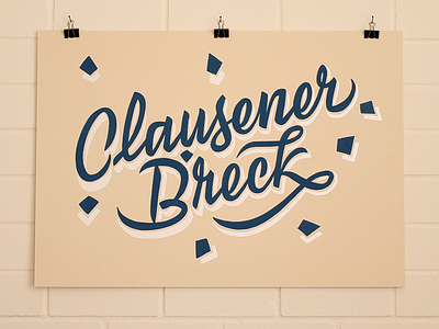 Clausener Bréck Sign Painting clause handlettering handmade handpainted lettering luxembourg sign signpainter signpainting signs type typography